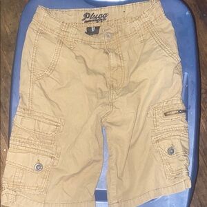 Plugg Boys Tan Cargo Shorts
